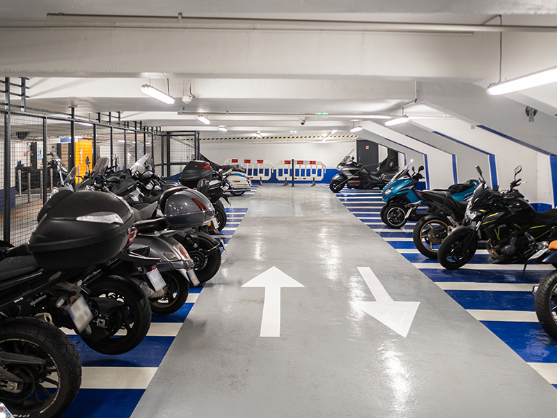 Photo pour le parking Parking Malesherbe vue intérieur moto