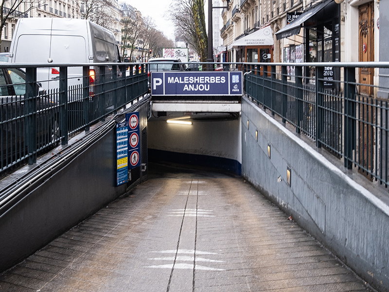 Photo pour le parking Parking Malesherbe vue Entrée fronton