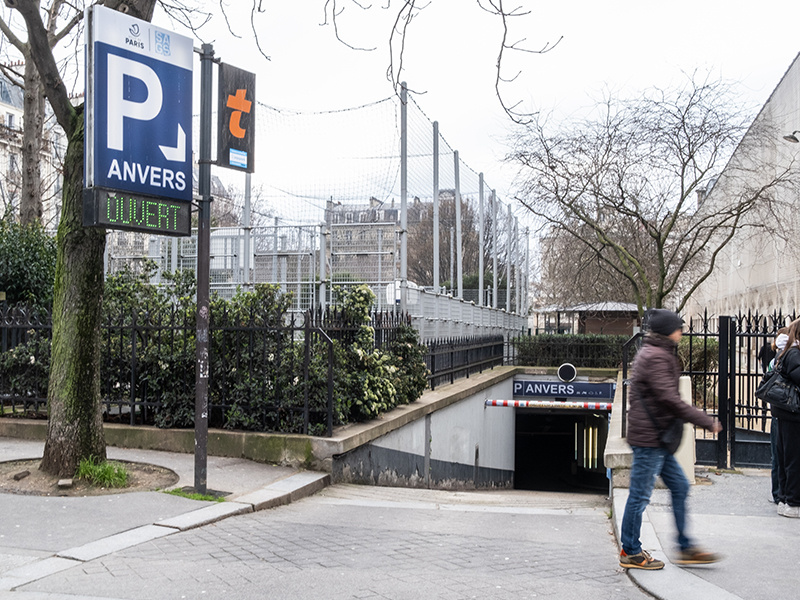 Photo pour le parking Parking Anvers vue fronton exterieur